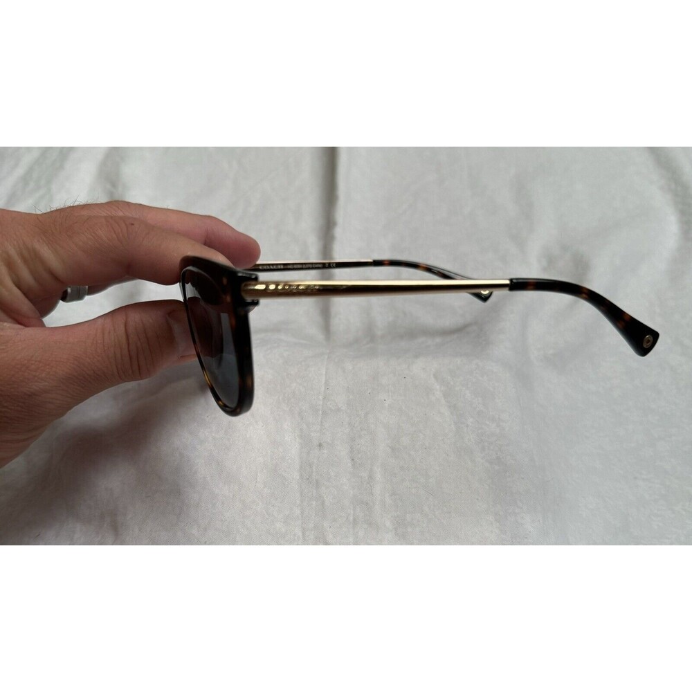 Coach Sunglasses HC 8084 (L072 Celia) 517013 Dark Tortoise/Gold,‎ FRAMES ONLY - Picture 4 of 8